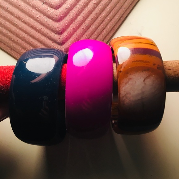 Set of 3 Enamel Bangle Bracelets $9 - Picture 3 of 8